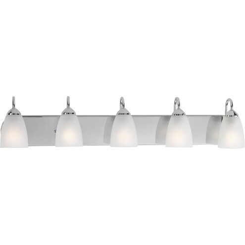 Crotone 5 Light 36 inch Polished Chrome Bath Vanity Wall Light