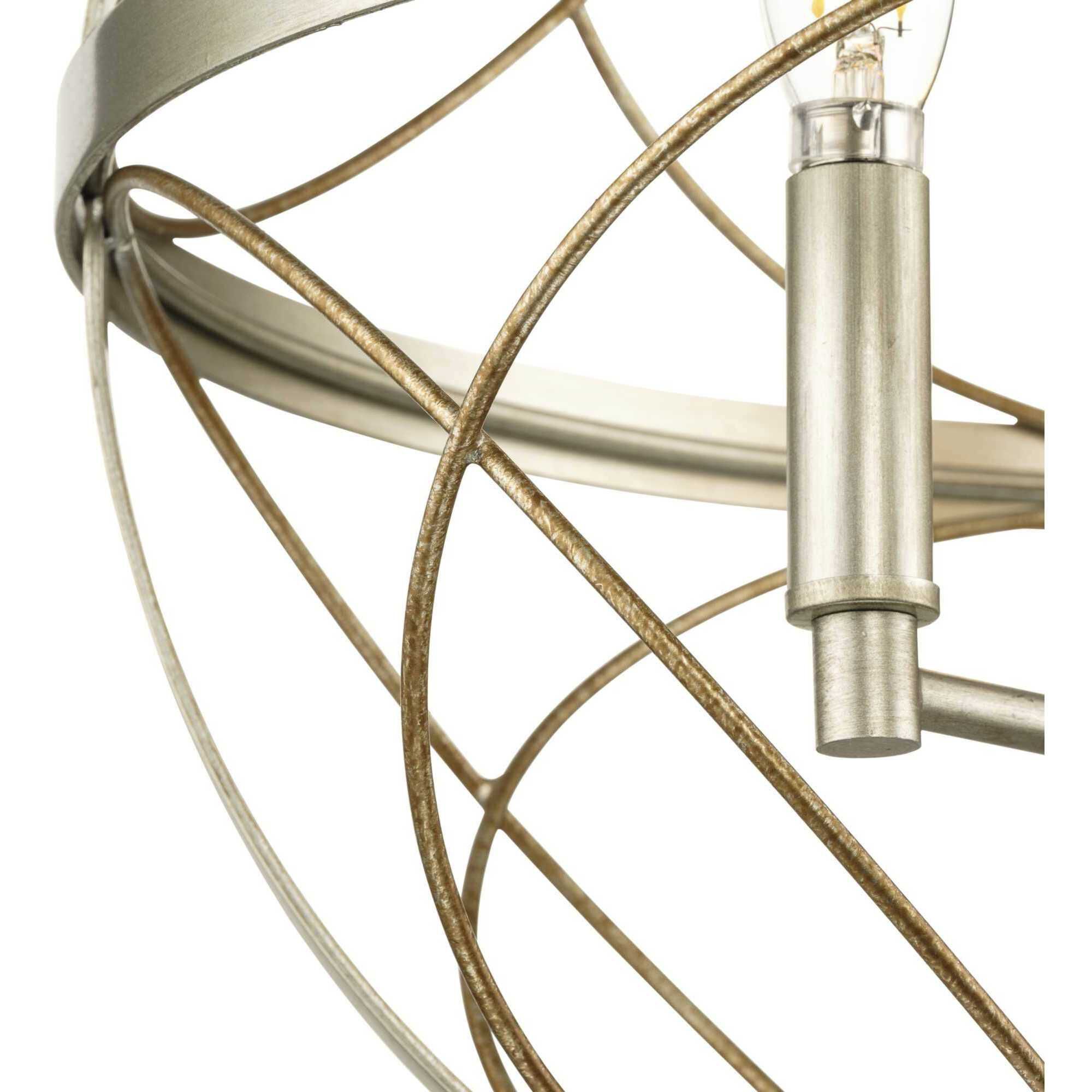 Gerald Ave 3 Light 16 inch Silver Ridge Pendant Ceiling Light