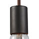 Graham Pl 1 Light 2 inch Oil Rubbed Bronze Mini Pendant Ceiling Light