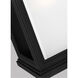 Terni 1 Light 14 inch Textured Black Outdoor Wall Lantern, White Opal Glass