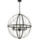 Gerald Ave 6 Light Antique Bronze Pendant Ceiling Light