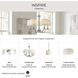 Briscoe LED 13 inch Brushed Nickel Flush Mount Ceiling Light