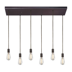 Graham Pl 6 Light 30 inch Oil Rubbed Bronze Multi Pendant Ceiling Light
