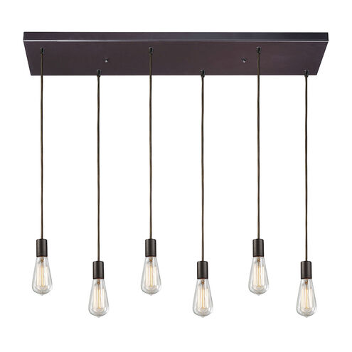 Graham Pl 6 Light 30 inch Oil Rubbed Bronze Multi Pendant Ceiling Light
