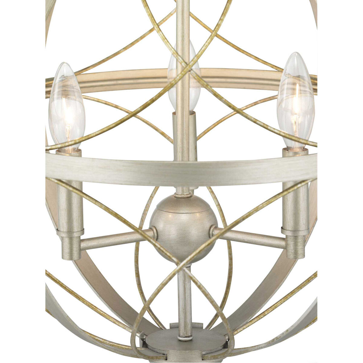 Gerald Ave 3 Light 16 inch Silver Ridge Pendant Ceiling Light
