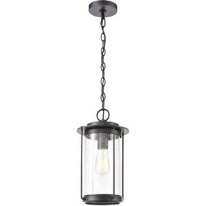 Bremond 1 Light 8 inch Matte Black Outdoor Pendant