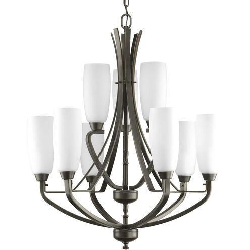 Anna 9 Light 27 inch Antique Bronze Chandelier Ceiling Light