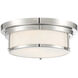 Mercer Row White Glass Flush MountMercer Row 2 Light 13 inch Oil Rubbed Bronze Flush Mount Ceiling Light