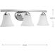 Germain St 3 Light 21.5 inch Polished Chrome Bath Vanity Wall Light