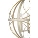 Gerald Ave 3 Light Silver Ridge Pendant Ceiling Light