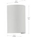 Gilchrist LED 6 inch White ADA Wall Sconce Wall Light