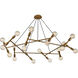 Skerries 20 Light 54 inch Antique Brass Chandelier Ceiling Light