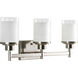 Brackettville 3 Light 22 inch Brushed Nickel Bath Vanity Wall Light
