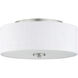 Briscoe 2 Light 13 inch Brushed Nickel Flush Mount Ceiling Light