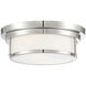 Mercer Row White Glass Flush MountMercer Row 2 Light 13 inch Oil Rubbed Bronze Flush Mount Ceiling Light