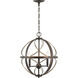 Gerald Ave 3 Light 16 inch Antique Bronze Pendant Ceiling Light