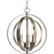 Scandicci 3 Light 10.13 inch Burnished Silver Pendant Ceiling Light