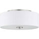 Briscoe 2 Light 13 inch Brushed Nickel Flush Mount Ceiling Light