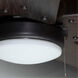 Dungarvan 60 inch Forged Black with Toasted Oak Blades Ceiling Fan, Progress LED
