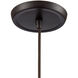 Alamo 1 Light 8 inch Oil Rubbed Bronze Mini Pendant Ceiling Light