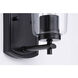 Art 1 Light 5 inch Matte Black Bath Vanity Wall Light