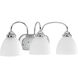 Armstrong 3 Light 21.63 inch Polished Chrome Bath Vanity Wall Light