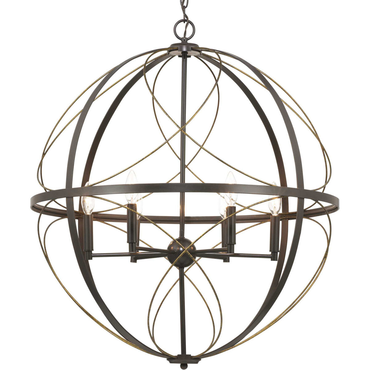 Gerald Ave 6 Light Antique Bronze Pendant Ceiling Light