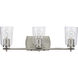 Art 3 Light 23 inch Brushed Nickel Bath Vanity Wall Light