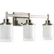 Brackettville 3 Light 22 inch Brushed Nickel Bath Vanity Wall Light