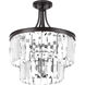 Palermo 3 Light 16 inch Antique Bronze Semi-Flush Convertible Pendant Ceiling Light, Design Series