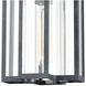 Greenock Ln 1 Light 8 inch Aged Zinc Outdoor Pendant