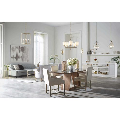 Santa Barbara 5 Light 27 inch Vintage Gold Chandelier Ceiling Light, Design Series