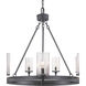 Tralee 9 Light 36 inch Graphite Chandelier Ceiling Light, Design Series