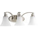 Athy 3 Light 22 inch Brushed Nickel Bath Vanity Wall Light