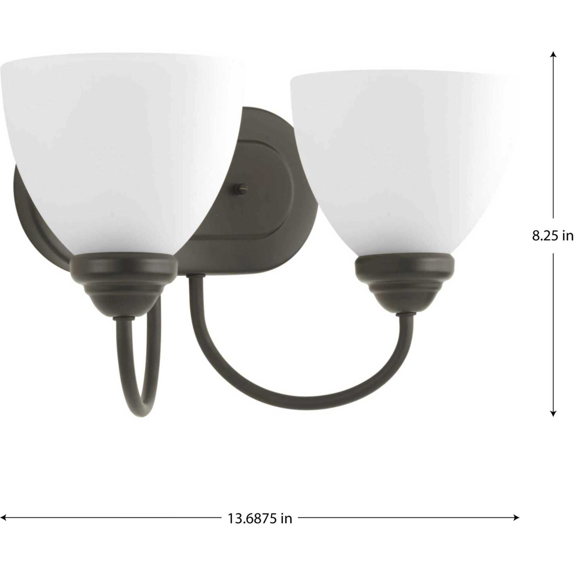 Armstrong 2 Light 13.69 inch Antique Bronze Bath Vanity Wall Light