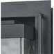Claremont 1 Light 12 inch Matte Black Outdoor Wall Sconce