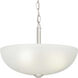 Alana Dr 3 Light 15 inch Brushed Nickel Semi-Flush Mount Convertible Ceiling Light