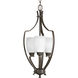 Anna 3 Light 12 inch Antique Bronze Foyer Pendant Ceiling Light