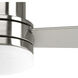 Boston 52 inch Brushed Nickel with Silver Blades Ceiling Fan, Progress LED