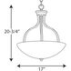 Antelo View Dr 3 Light 17 inch Antique Bronze Inverted Pendant Ceiling Light