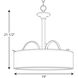 Briscoe 3 Light 19 inch Brushed Nickel Hall & Foyer Ceiling Light