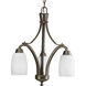 Anna 3 Light 13 inch Antique Bronze Chandelier Ceiling Light