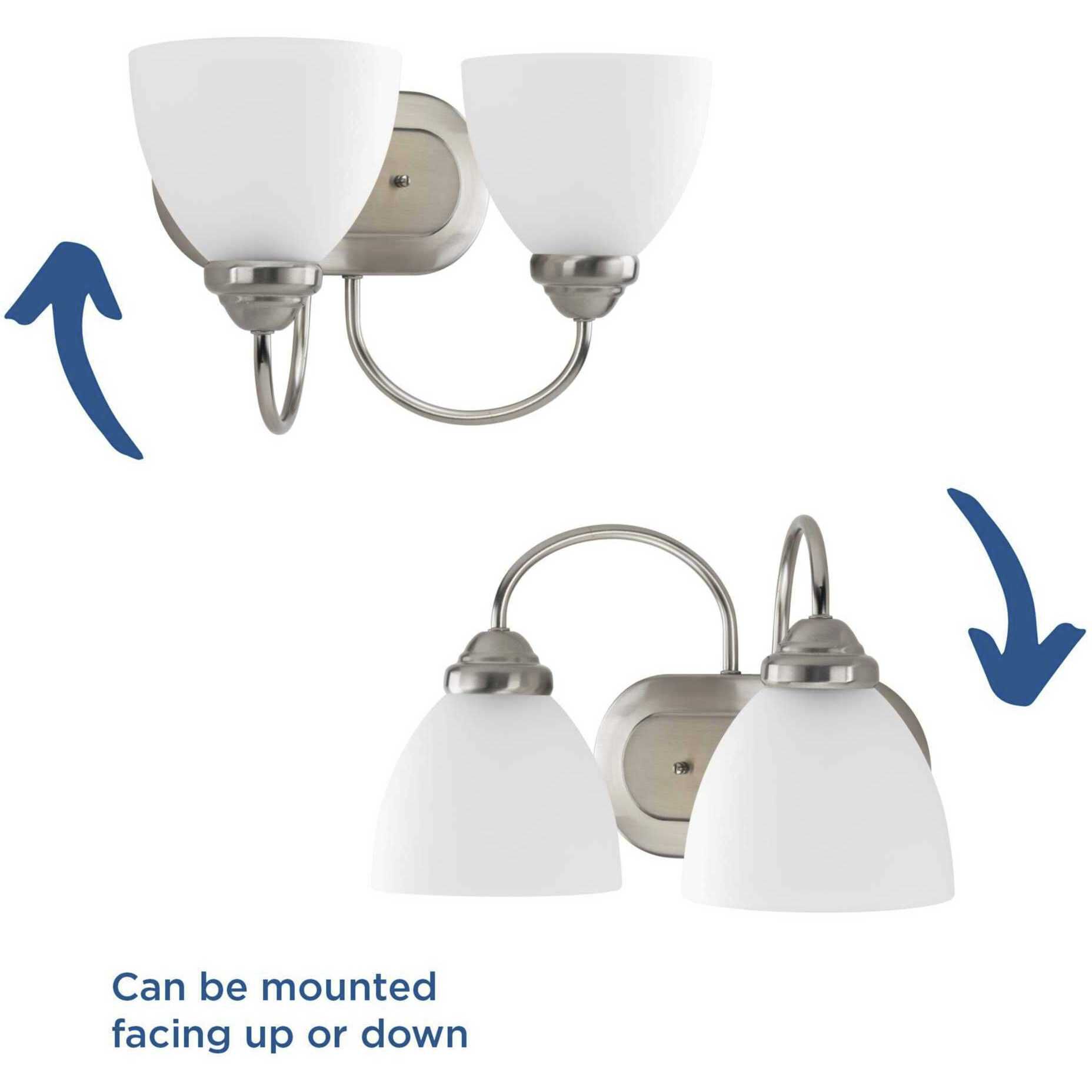 Armstrong 2 Light 13.69 inch Brushed Nickel Bath Vanity Wall Light