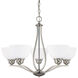 Peckham 5 Light 27 inch Brushed Nickel Chandelier Ceiling Light