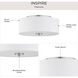 Briscoe 2 Light 13 inch Brushed Nickel Flush Mount Ceiling Light
