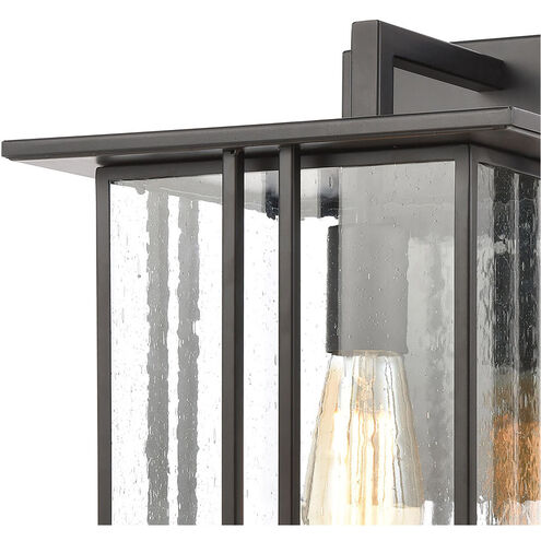 Brough 1 Light 16 inch Matte Black Outdoor Wall Sconce
