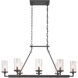 Tralee 8 Light 38 inch Graphite Chandelier Ceiling Light, Design Series