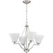Annette St 4 Light 24 inch Brushed Nickel Chandelier Ceiling Light