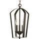 Crotone 3 Light 10 inch Antique Bronze Foyer Pendant Ceiling Light