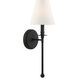 Ottone Way Sconce Wall Light in Black